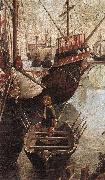 CARPACCIO, Vittore, The Arrival of the Pilgrims in Cologne (detail)